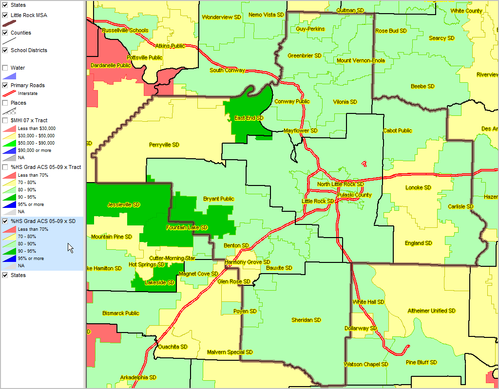 Little Rock AR Demographic Patterns & Trends