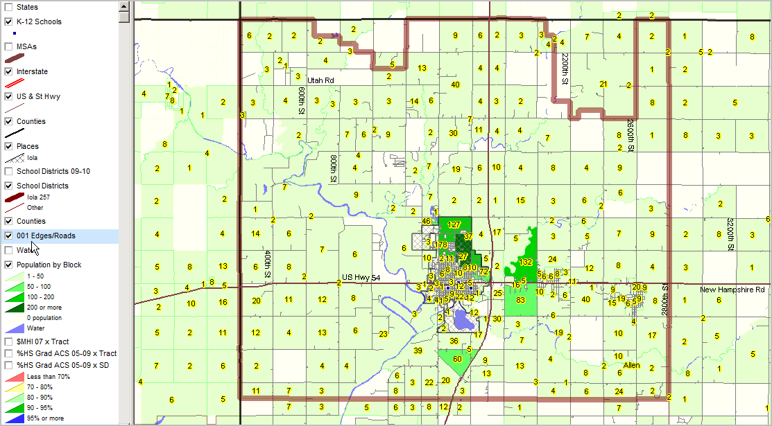 Iola, KS Census 2010 & Demographic Economic Patterns & Trends