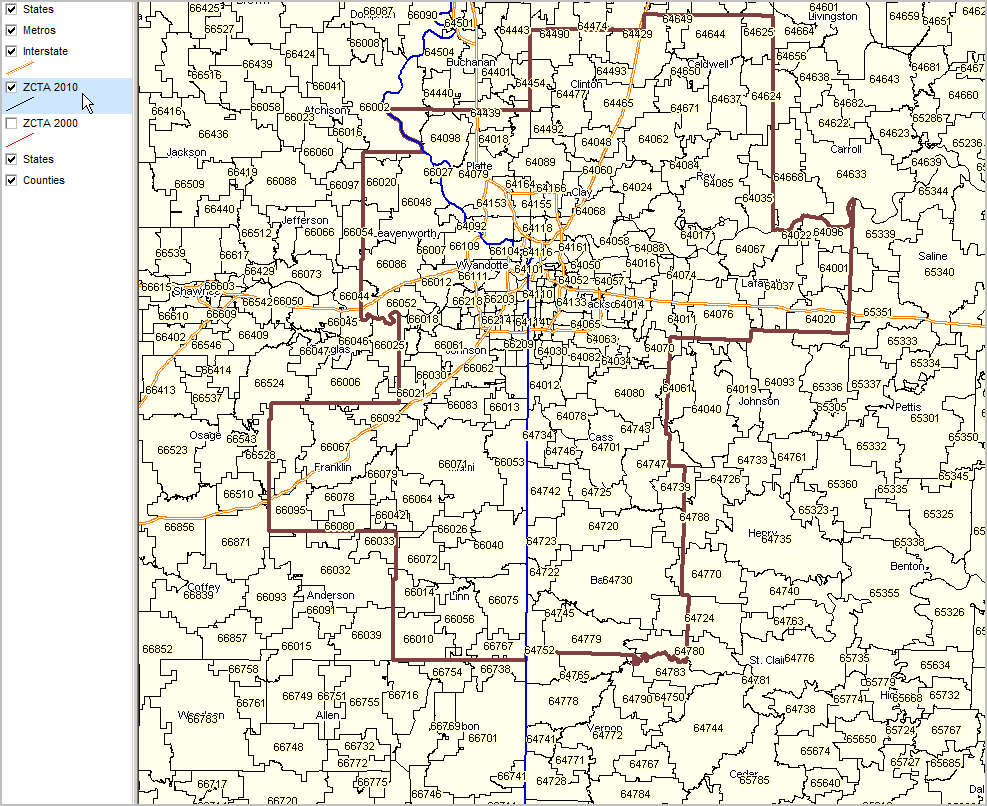 66283, Overland Park, KS Zip Code Map MapQuest