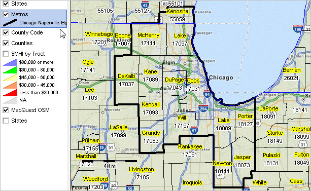 60290 Zip Code Map