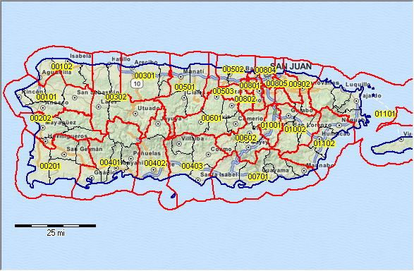 San Juan Puerto Rico Zip Code Map Time Zones Map