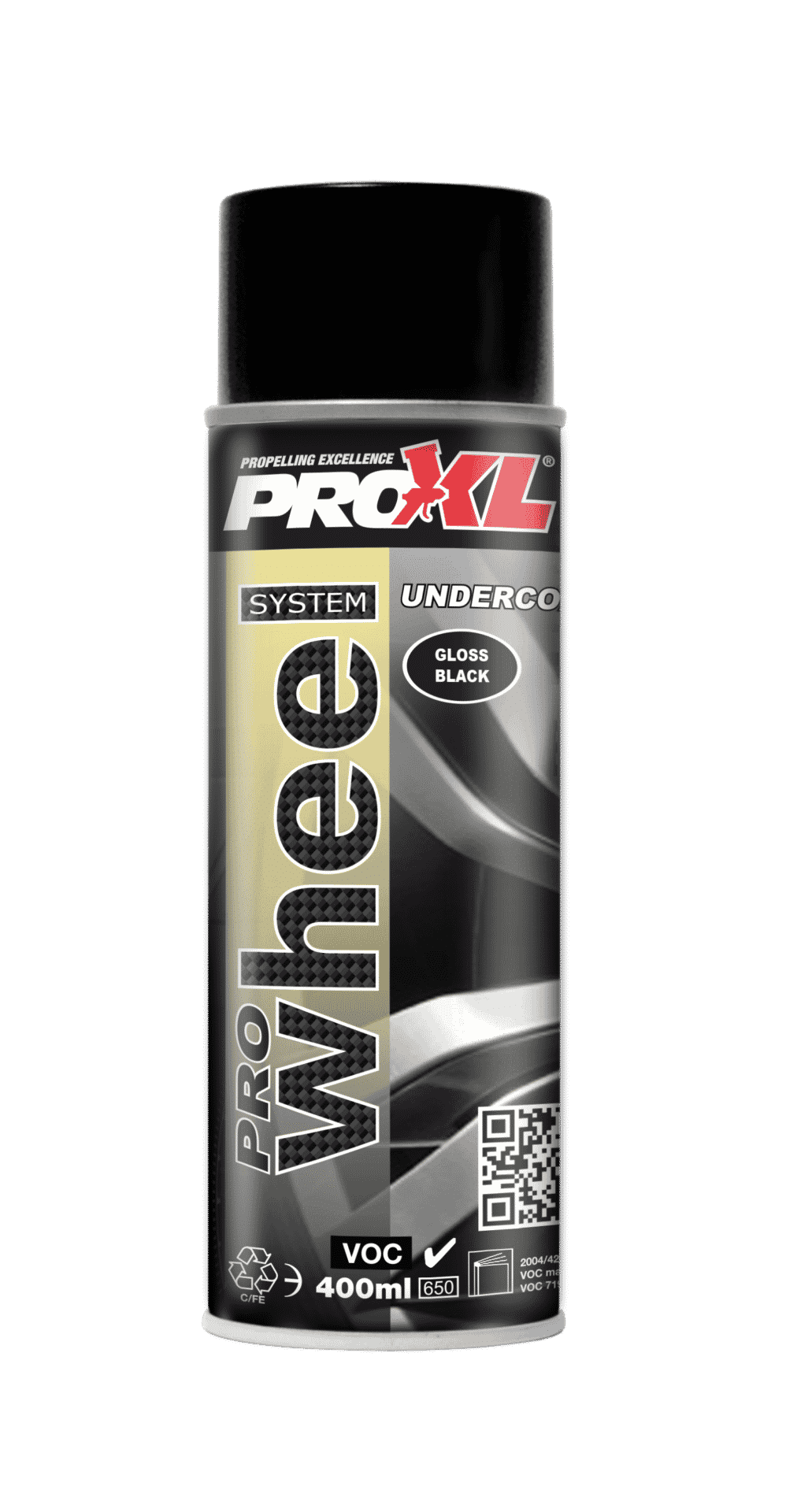 Alloy Wheel Spray Paint Gloss Black Primer Aerosol