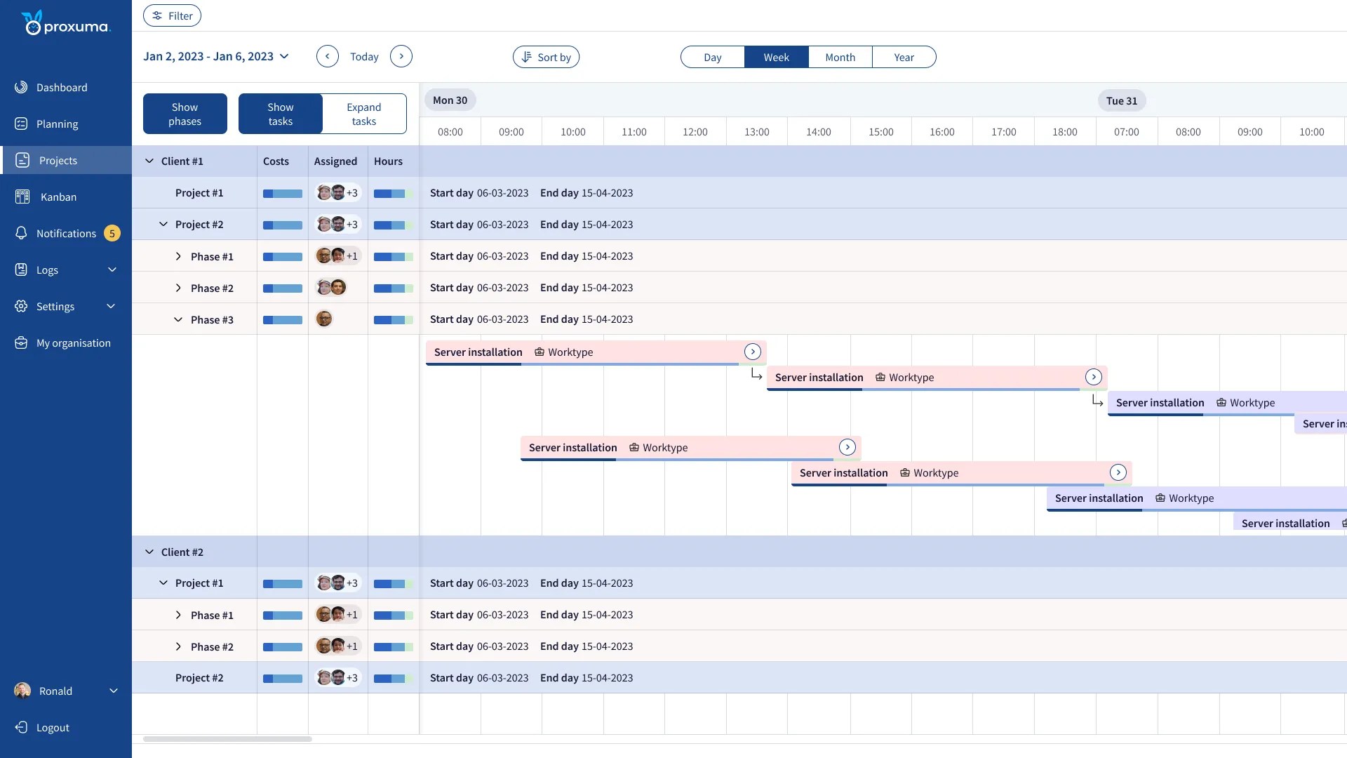 Roadmap September Proxuma