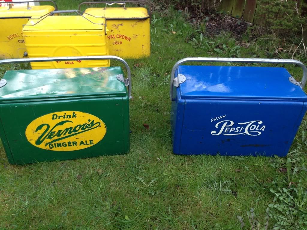 Vintage Coolers For Sale. Coca Cola, 7up, Dr Pepper Volkswagen Type 2