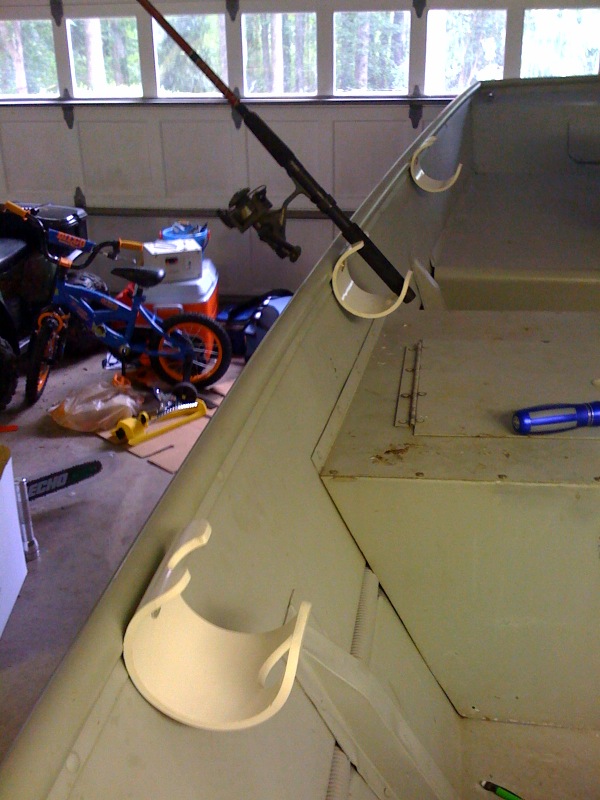 My new homemade PVC rod holders Aluminum Boat & Jon/V Boat Discussion