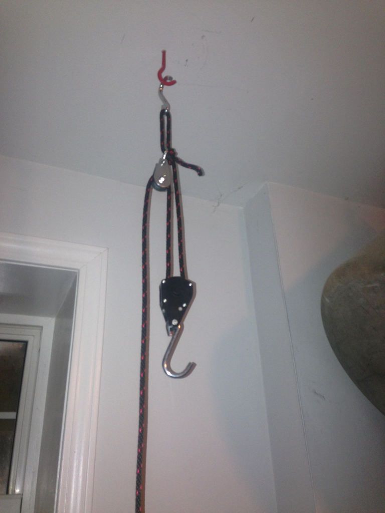 BIAB hoisting with a ratchet pulley, rev 1 Homebrew Talk Beer, Wine