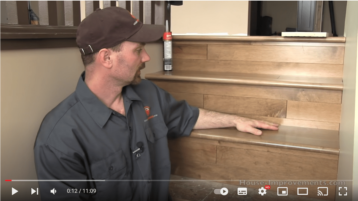 How do you finish stairs with one open end if you want to install 