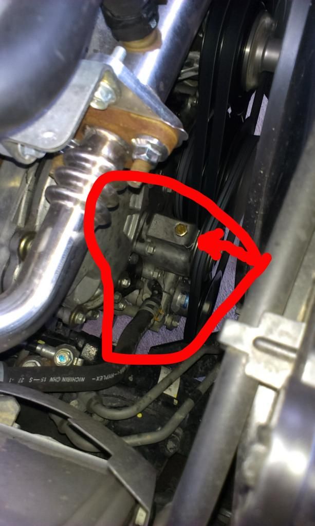 YD25 Power Steering Belt Idler Pulley Bracket Nissan Navara Truck Forum