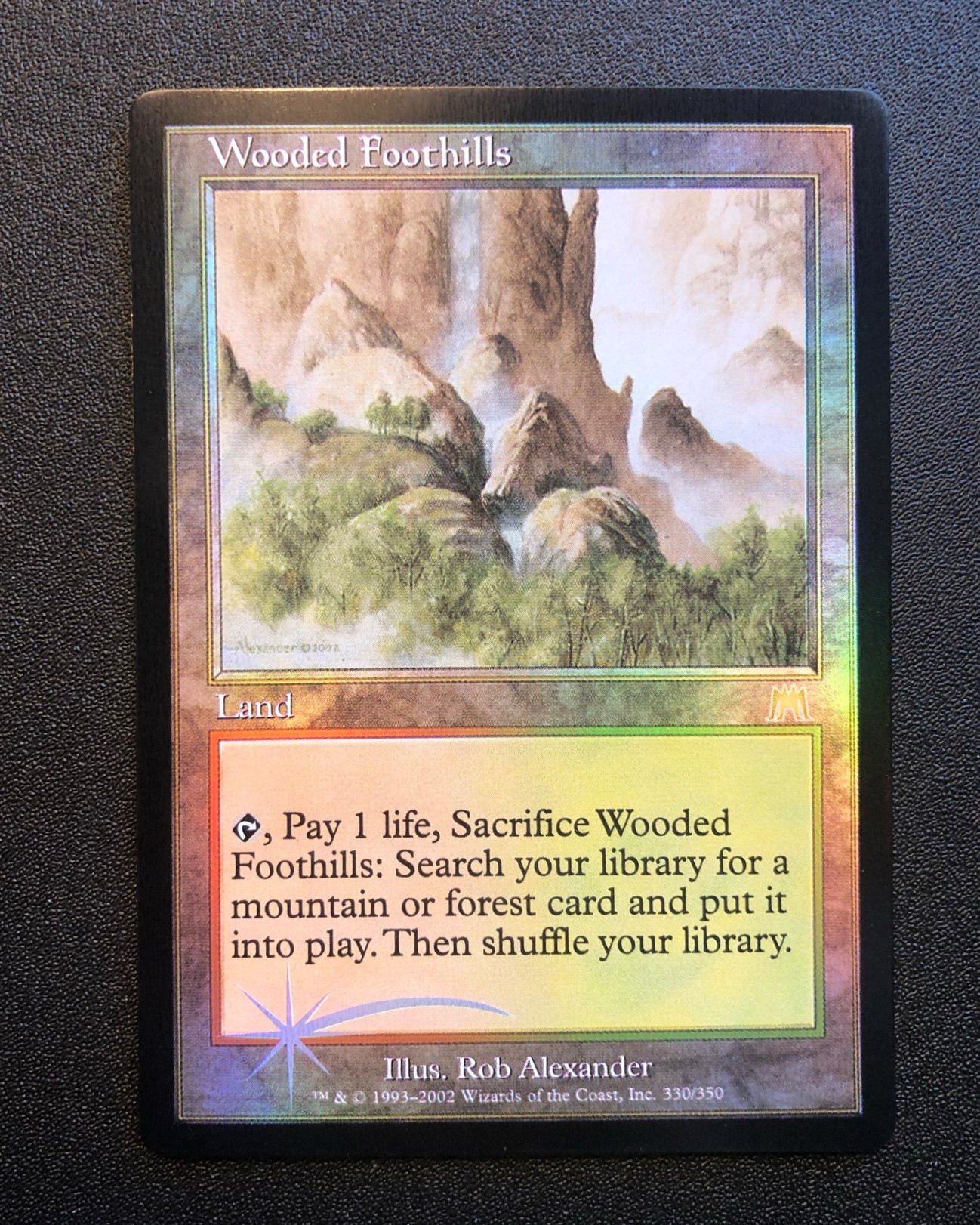 Wooded Foothills (FOIL) MTG Proxy Onslaught Proxy King