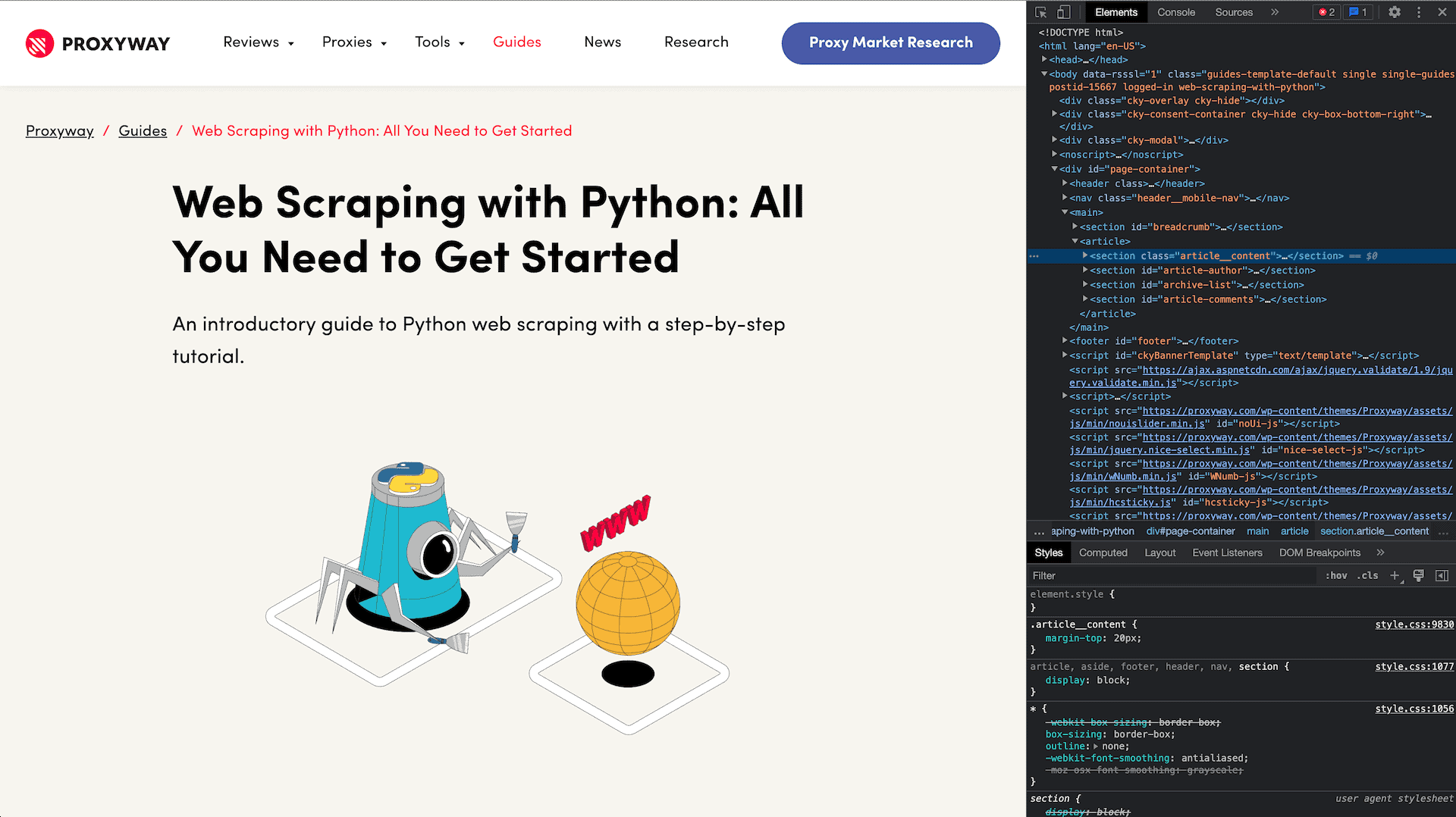  Scraping with Python All You Need to Get Started Proxyway