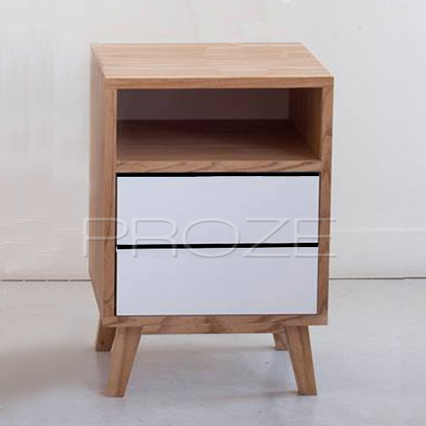 Mesa De Luz Nordica Con Cajon Recto | Proze