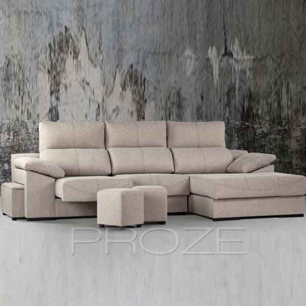 Sofa Paris 3 cuerpos + esquinero con USB Proze
