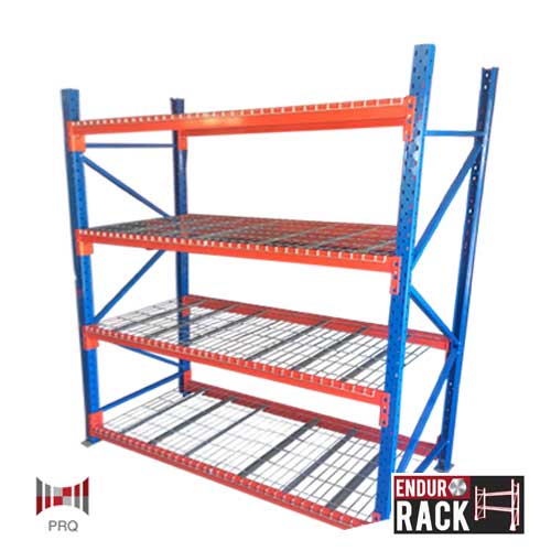 Heavy Duty Endurorack Longspan Shelving 1 bay of 4 shelf levels with
