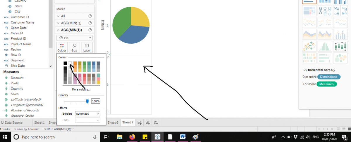 Tableau Pie Chart Tutorial | How to make a Pie Chart in Tableau