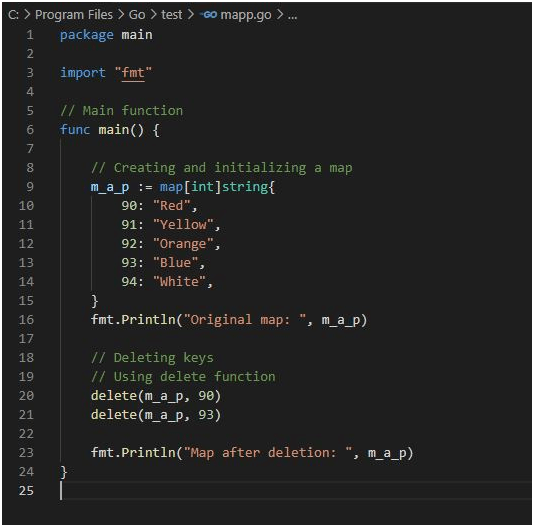 GoLang Map Prwatech