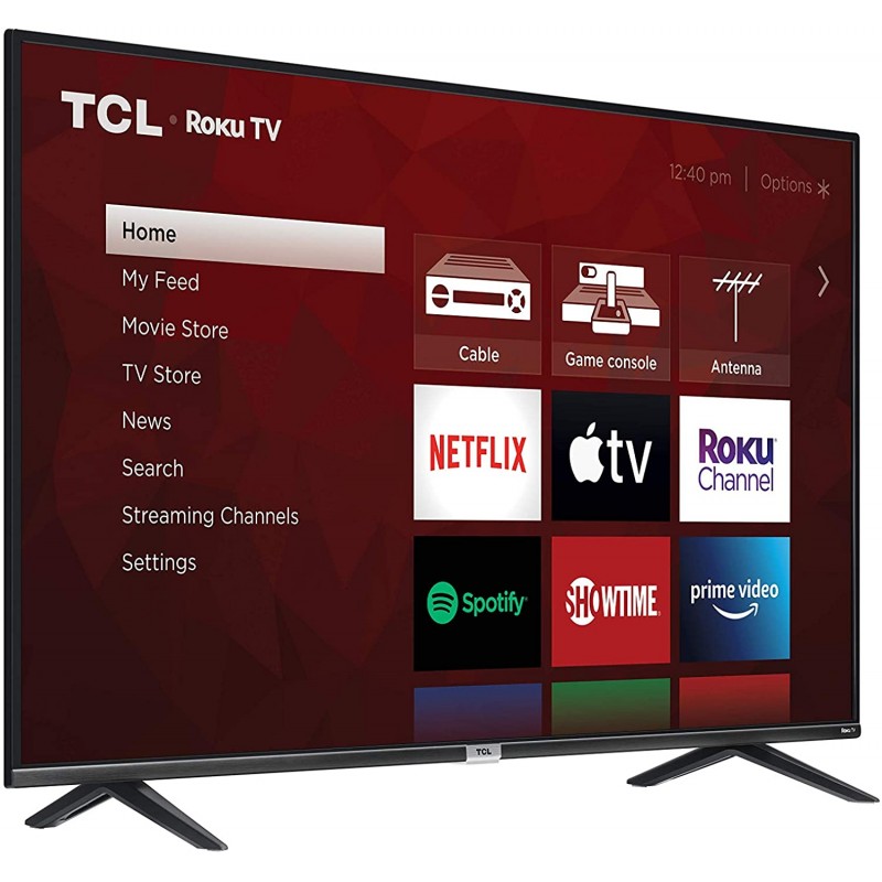 TCL 65S435, Model 2021 Class 4Series, Smart TV, Roku, 4K UHD HDR