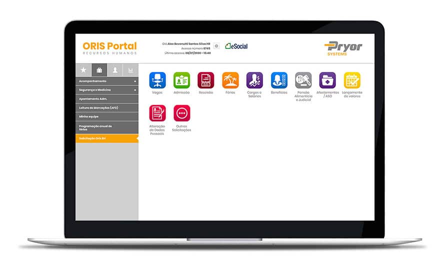 Sistema de RH Oris Software para Automatização de processos