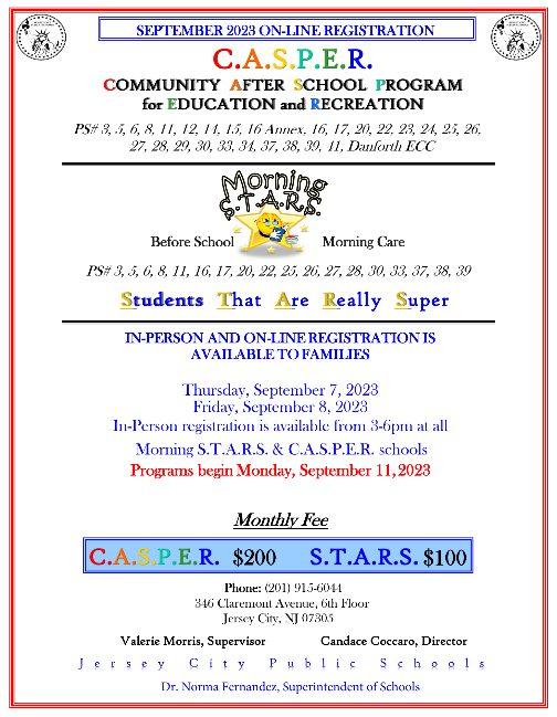 Before and After Care Programs Announcement Patricia M. Noonan