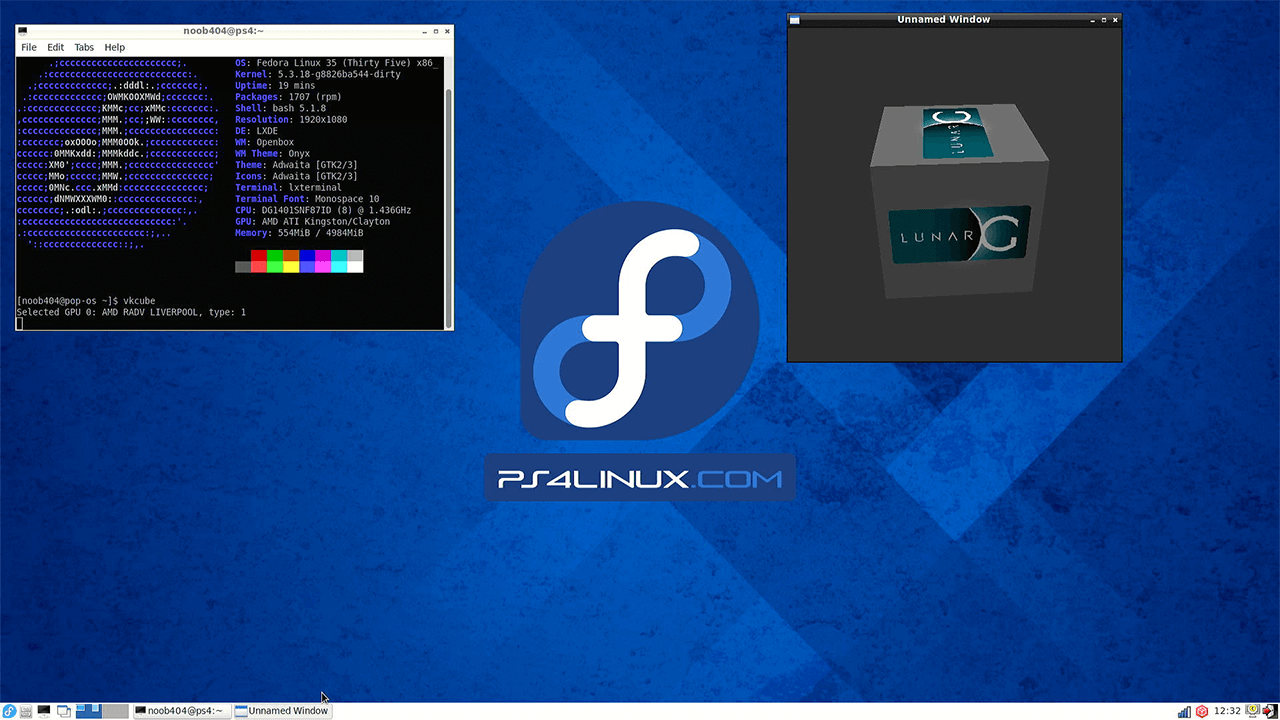 Fedora 35 for PS4 with Mesa 21.3.8 PS4 Distro Release PS4Linux