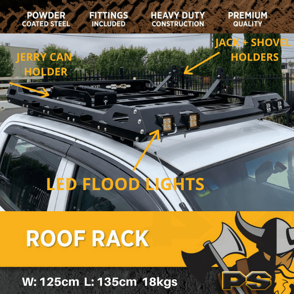 Roof Rack Roof suitable for Ute Dual Cab Toyota Hilux N80 2015+ 4x4
