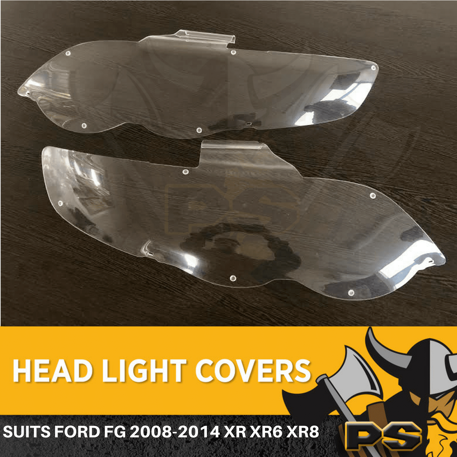 Headlight Covers Lamp Protectors to suit a Ford FG 20082014 XR XR6 XR8