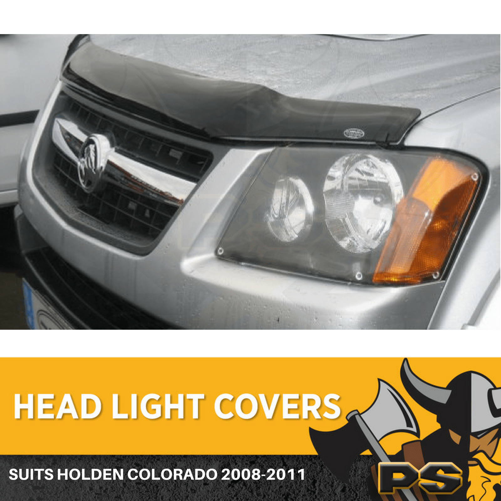 Headlight Covers Lamp Protectors to suit a Holden Colorado 20082011
