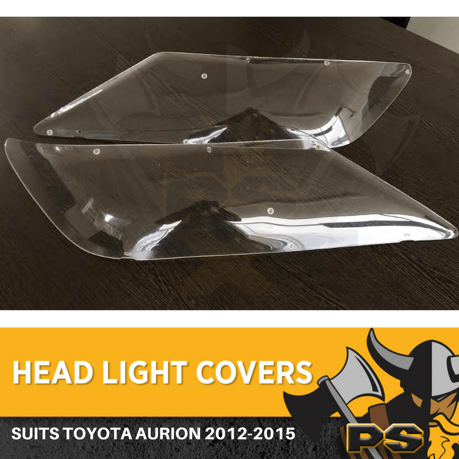 Headlight Covers Lamp Protectors to suit a Toyota Aurion 20122015 PS4X4
