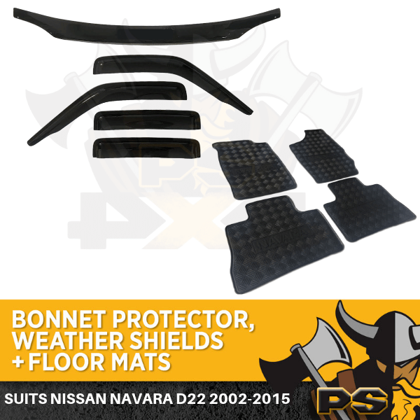 Protector & Window Visors & Floor Mats for Nissan Navara D22