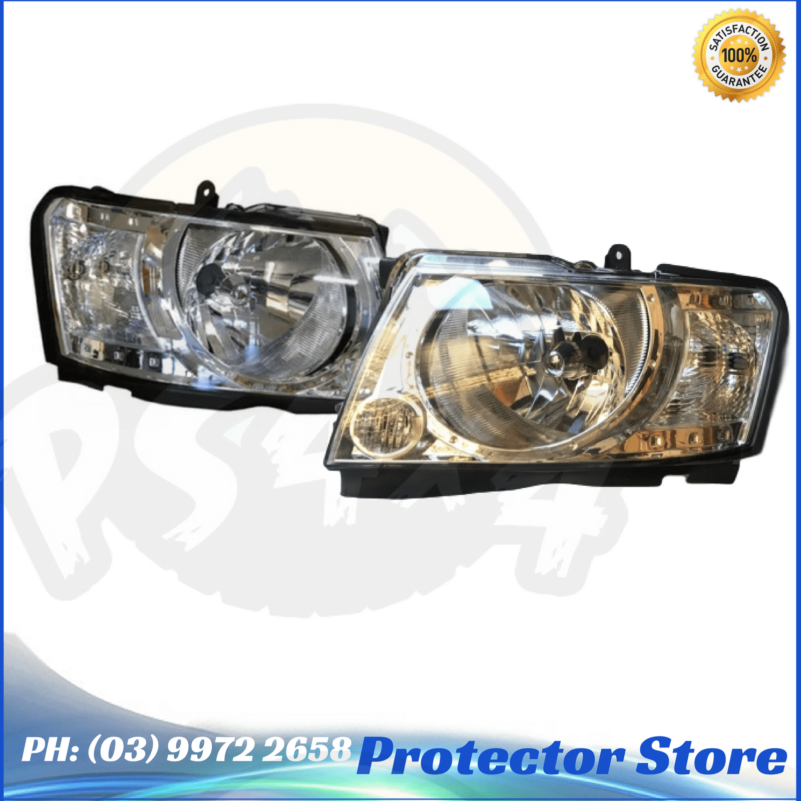 NISSAN PATROL SET OF HEADLIGHT LIGHTS GU4 10/20042015 PAIR PS4X4