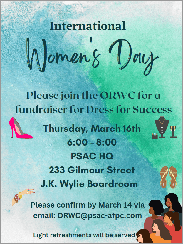 Dress for Success Fundraiser by ORWC March 16, 2023 PSAC NCR