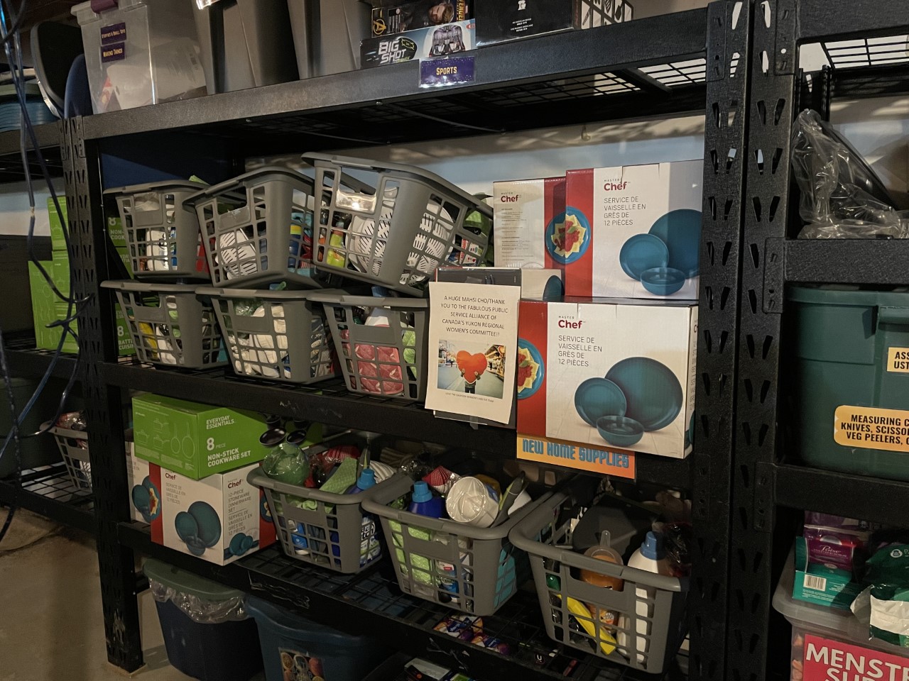 Starter Baskets Delivered to Women's Shelters in Dawson City and Watson