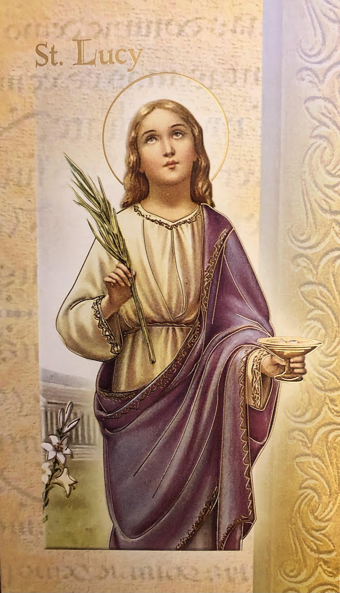 POWERFUL PRAYER TO ST. LUCY Miraculous Catholic Prayers