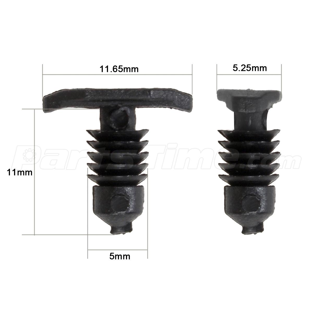 Set of 80 Plastic Weatherstrip Retainer Clips Door Rubber Replacement
