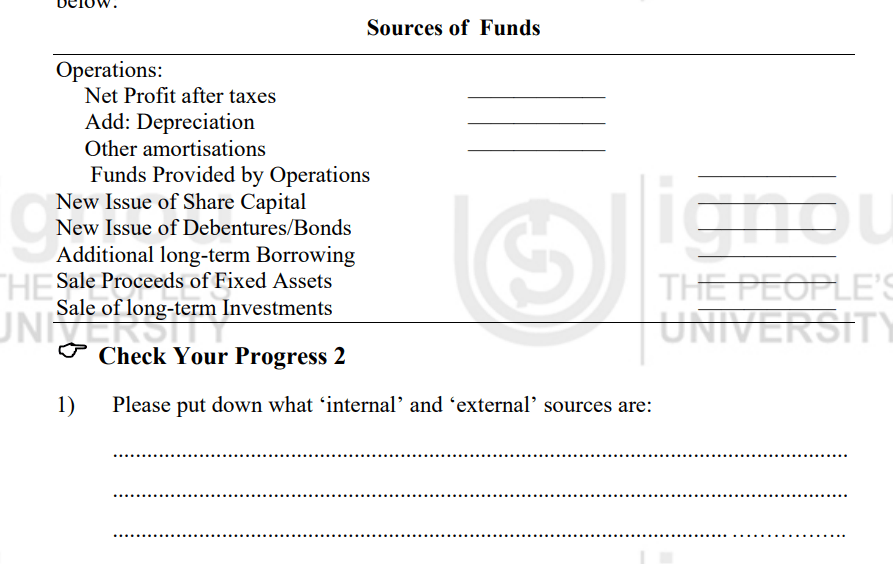 Fund Flow Statement - PSB Training Academy