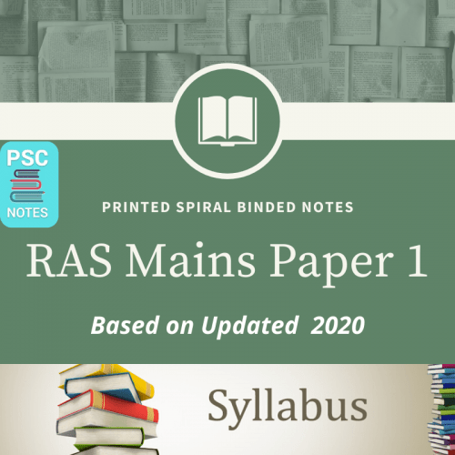 RAS Mains Printed Spiral Binded Notes Paper 1