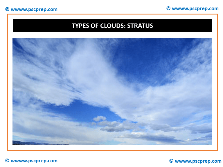 Types of CloudsStratus PSCprepThe biggest community of UPSC/PCS