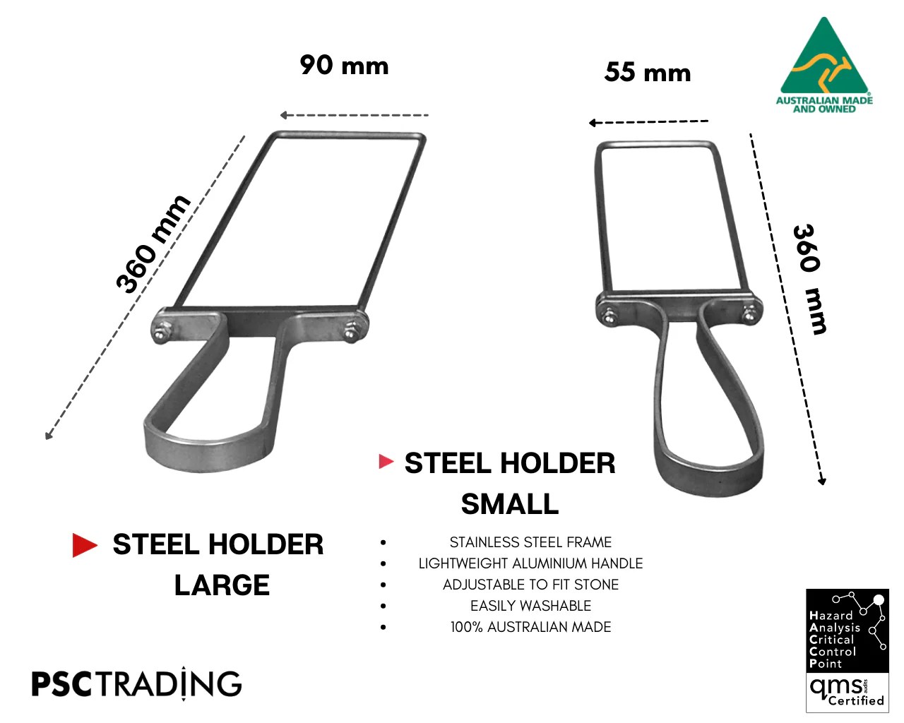 Stone Holders Stainless Steel Durable & HighQuality Displays PSC
