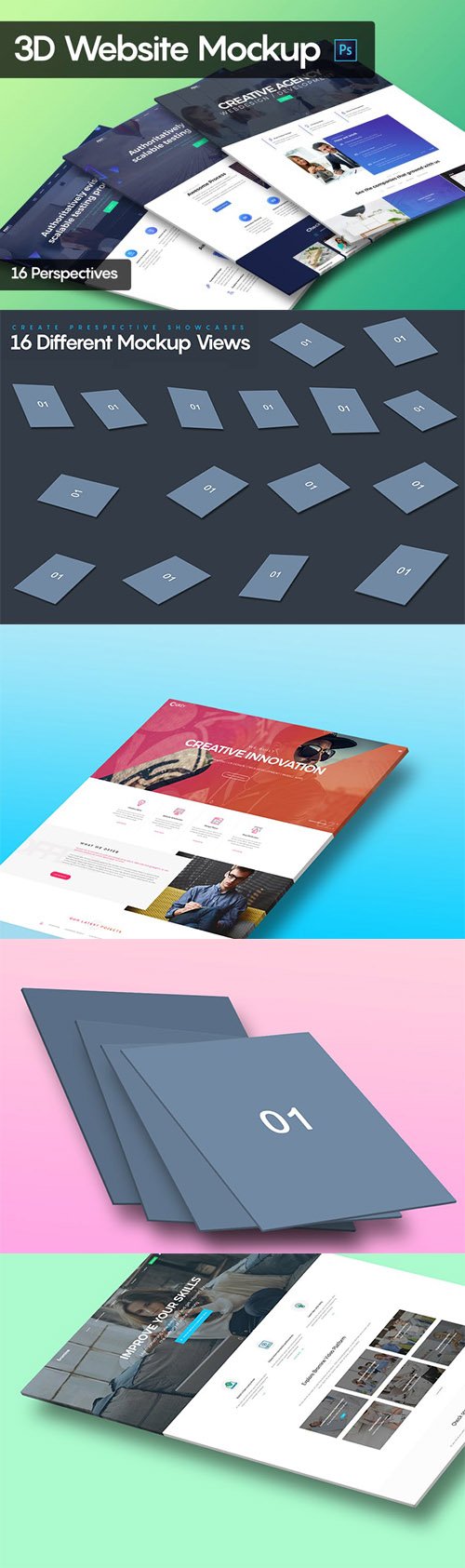 3d Website Mockup Mockups Free Psd Templates
