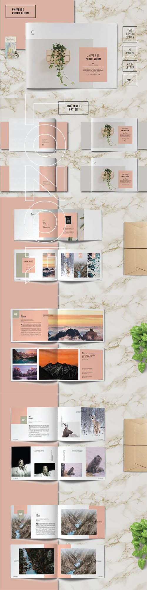 Landscape Photo Album Vol. 2 Photo Album & Portfolio Templates Free