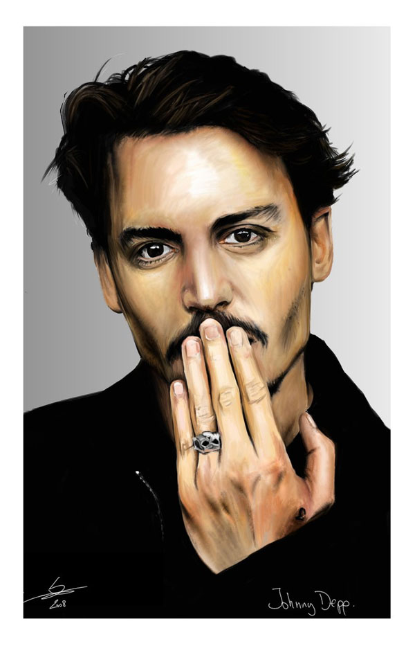 20 Masterful Digitally Painted Celebrity Portraits PSDFan