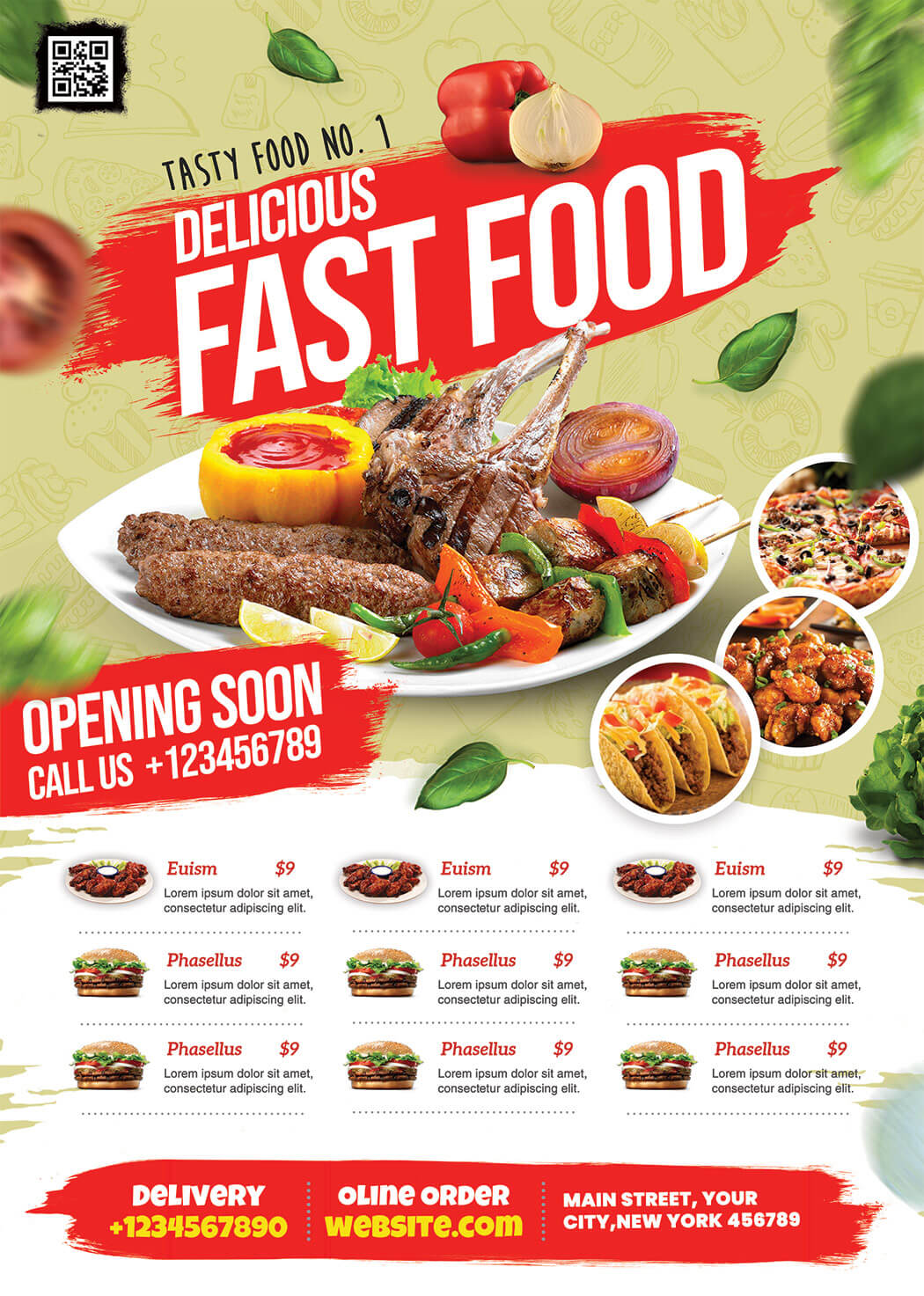 Restaurant Promotion Flyer Design PSD PSD Zone