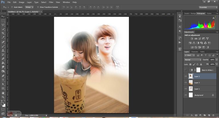 {Tutorial} cara membuat cover ff simple Paradise Life