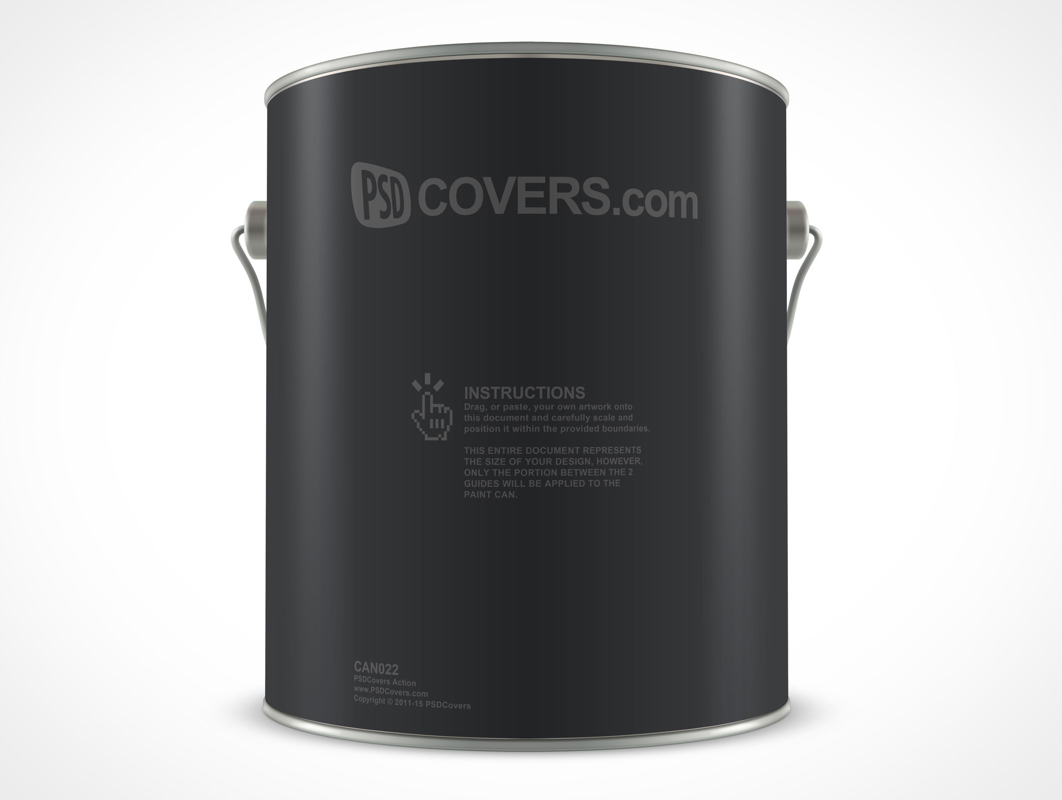 CAN022 • Market Your PSD Mockups for paint can