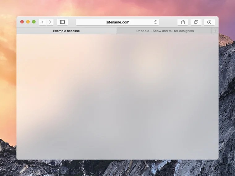 Free Safari Browser Mockup Download