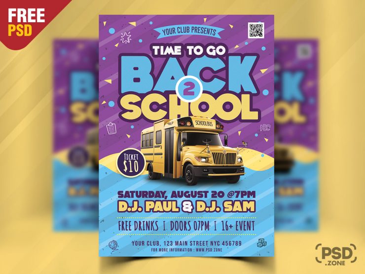 Back To School Events 2024 Free Free Back to School Event Flyer PSDFlyer