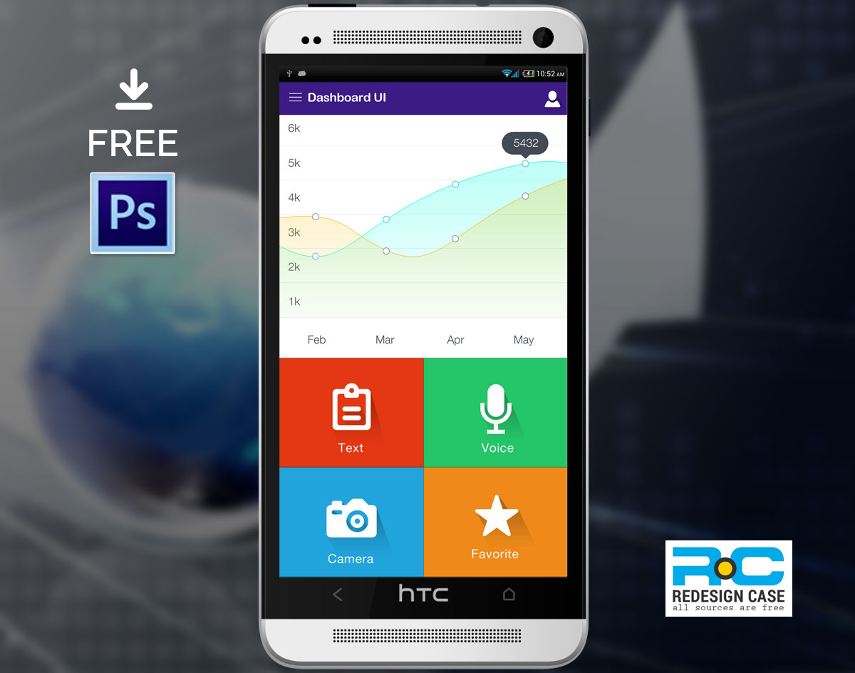 Dashboard Mobile UI for iPhone6+