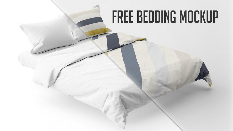 Free Bedding Mockup PsFiles