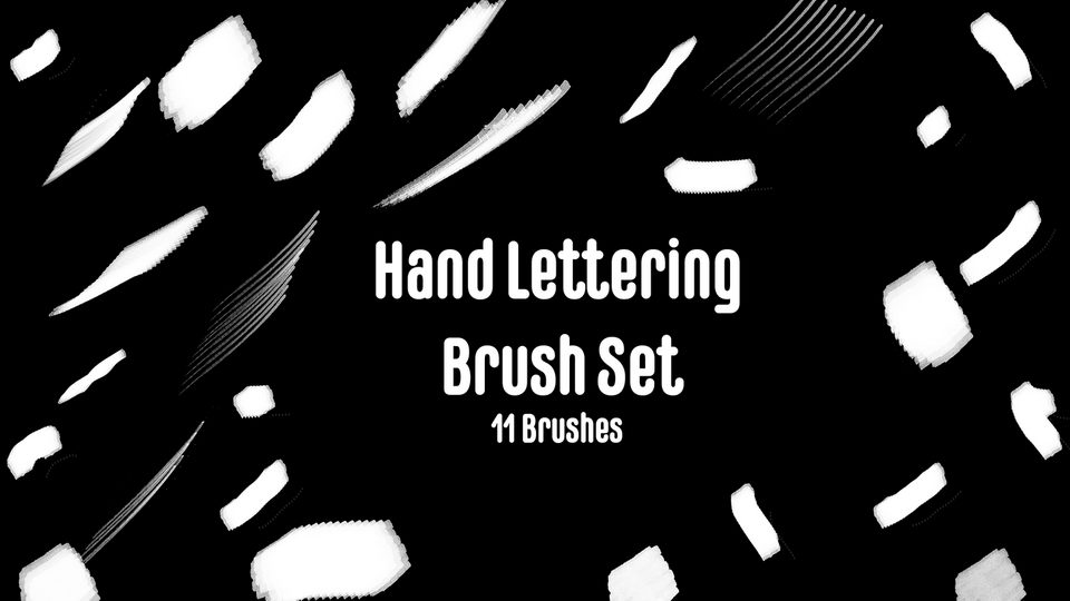 Free Hand Lettering Brush Set PsFiles Free Files