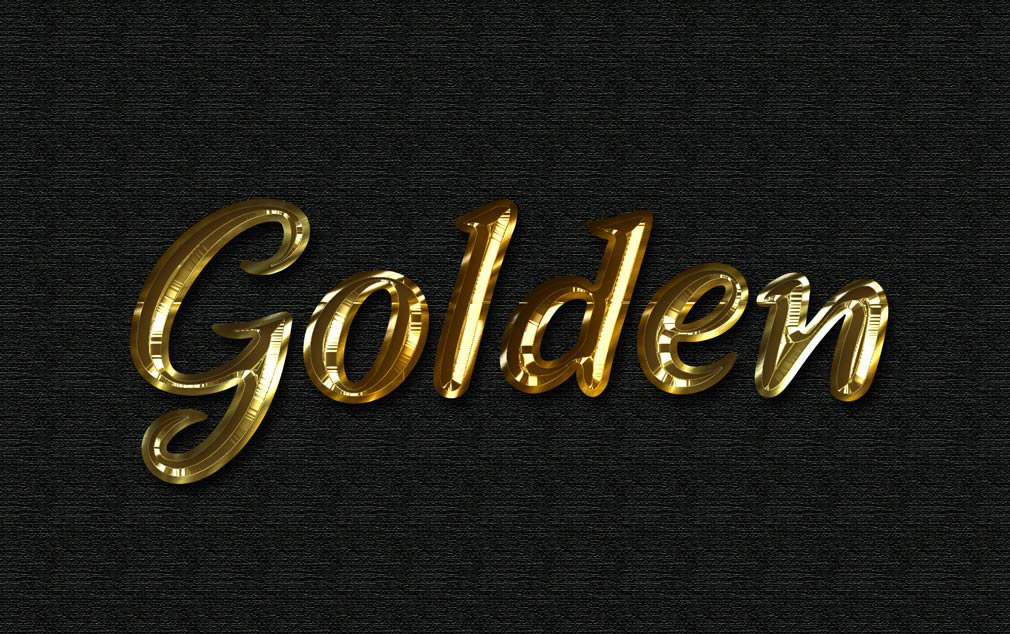 Free Golden Text Effect PsFiles