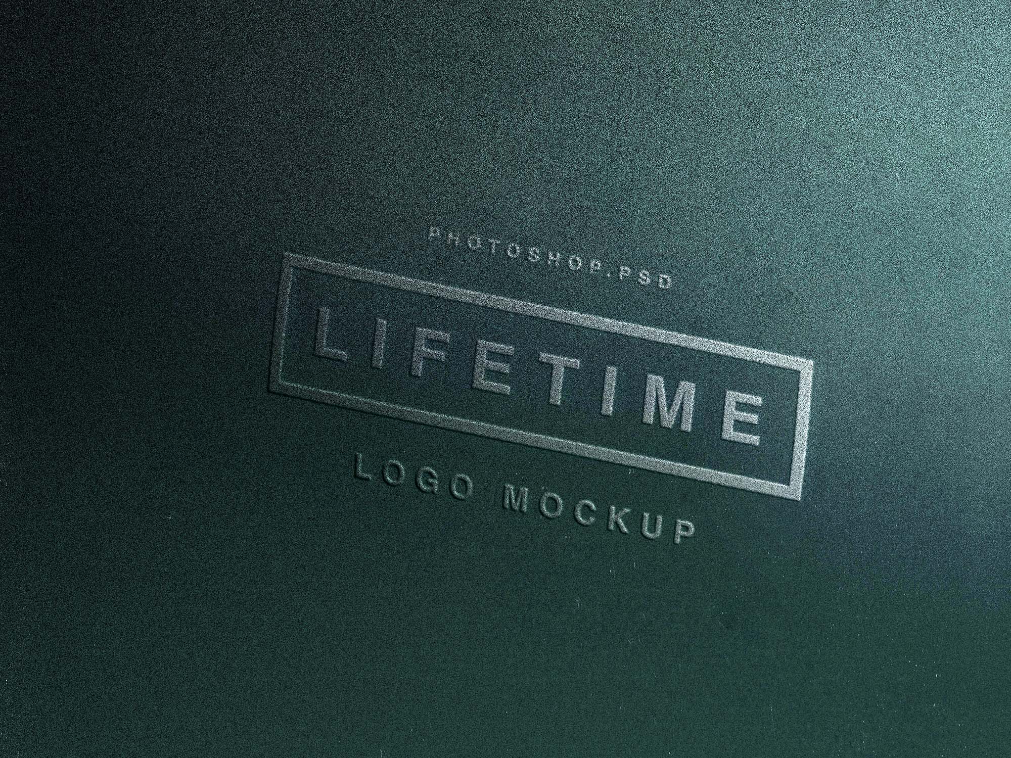 Free Embossed Logo Mockup (PSD) PsFiles